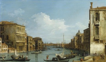 Canaletto Werke - Der Canal Grande von Campo S Vio in Richtung der Bacino Canaletto